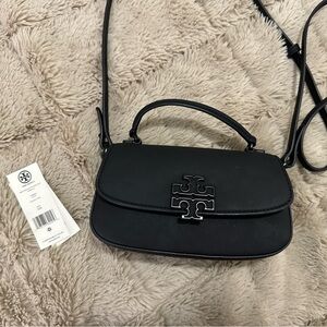 TORY BURCH Britten Matte Mini Top Handle Black